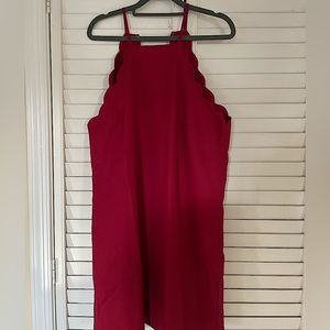Lulus Endlessly Endearing Red Dress SIZE L